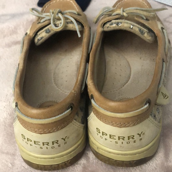 Sperry Topsider Leopard Sequin Boatshoe - Picture 3 of 7